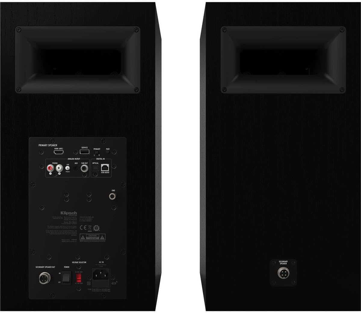 Klipsch The Nines Heritage Inspired (Pair) Powered Speakers - Black
