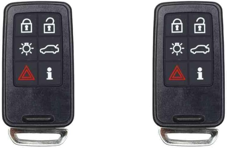 Replacement Smart Key Fob for S60 2018 FCC KR55WK49266 Part Number 30659502 30659495 30659496 Pack of 2