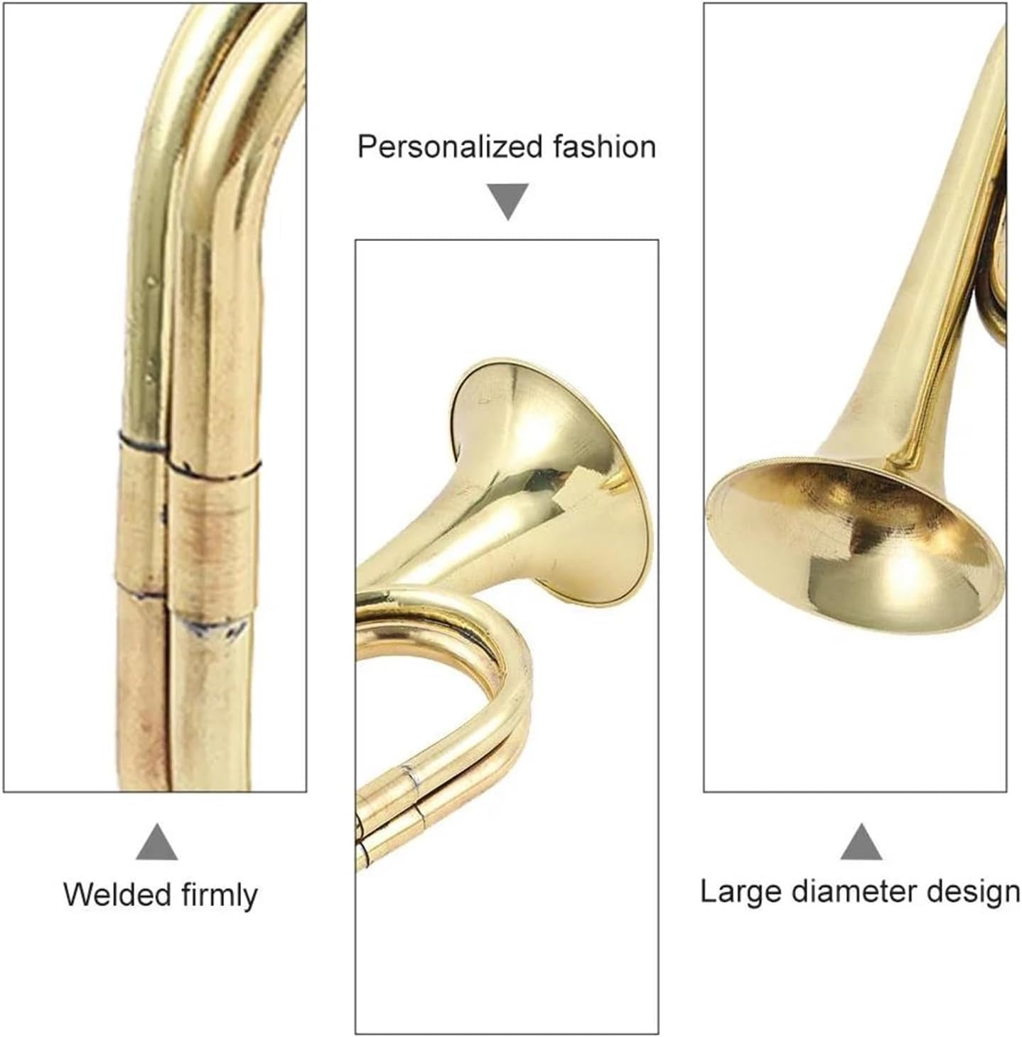 Trumpet Set Portable Traditional Wind Musical Instrument Copper Alloy Trumpets Bugle For Beginners Gift The Sound Quality Is Good
