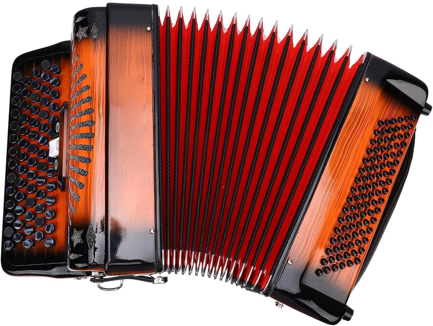 Accordion, Multi Functional 69 Keys 96 Bass Buttons F B E Tuning Chromatic Accordion For Beginner Professionals