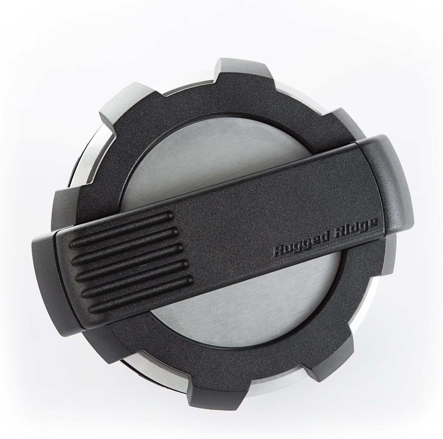 Rugged Ridge | Elite Gas Cap Door, Non-Lock, Brushed, Aluminum | 11425.10 | Fits 2007-2018 Jeep Wrangler JK