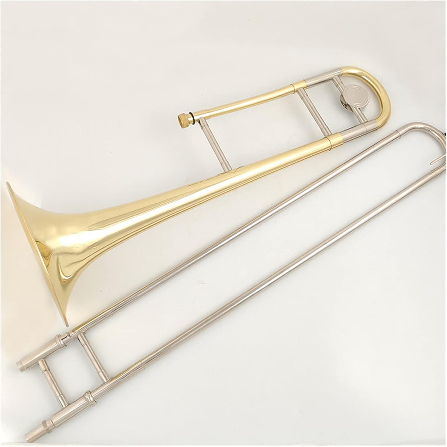 FLFL Student Trombone Tenor Trombone Bb Tone with Mouthpiece Carry Case Cleaning Cloth
