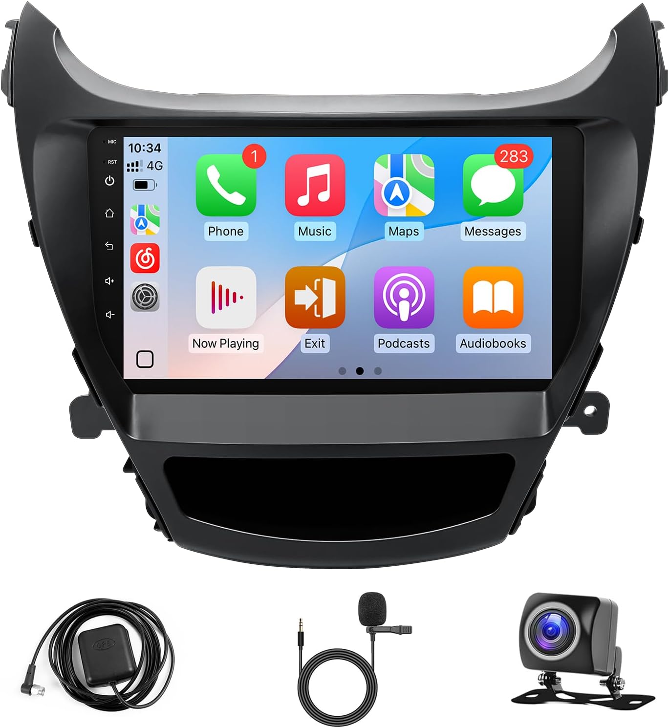 Leadfan 9inch Touch Screen for Hyundai Elantra 2014 2015 2016, with Carplay Android Auto, Android Car Stereo for Hyundai Elantra with Bluetooth GPS Backup Camera (2G+32G for Hyundai Elantra 2014-2016)