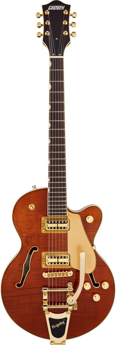 Gretsch LTD Broadkaster Jr. Semi-hollowbody Electric Guitar - Roundup Orange Stain