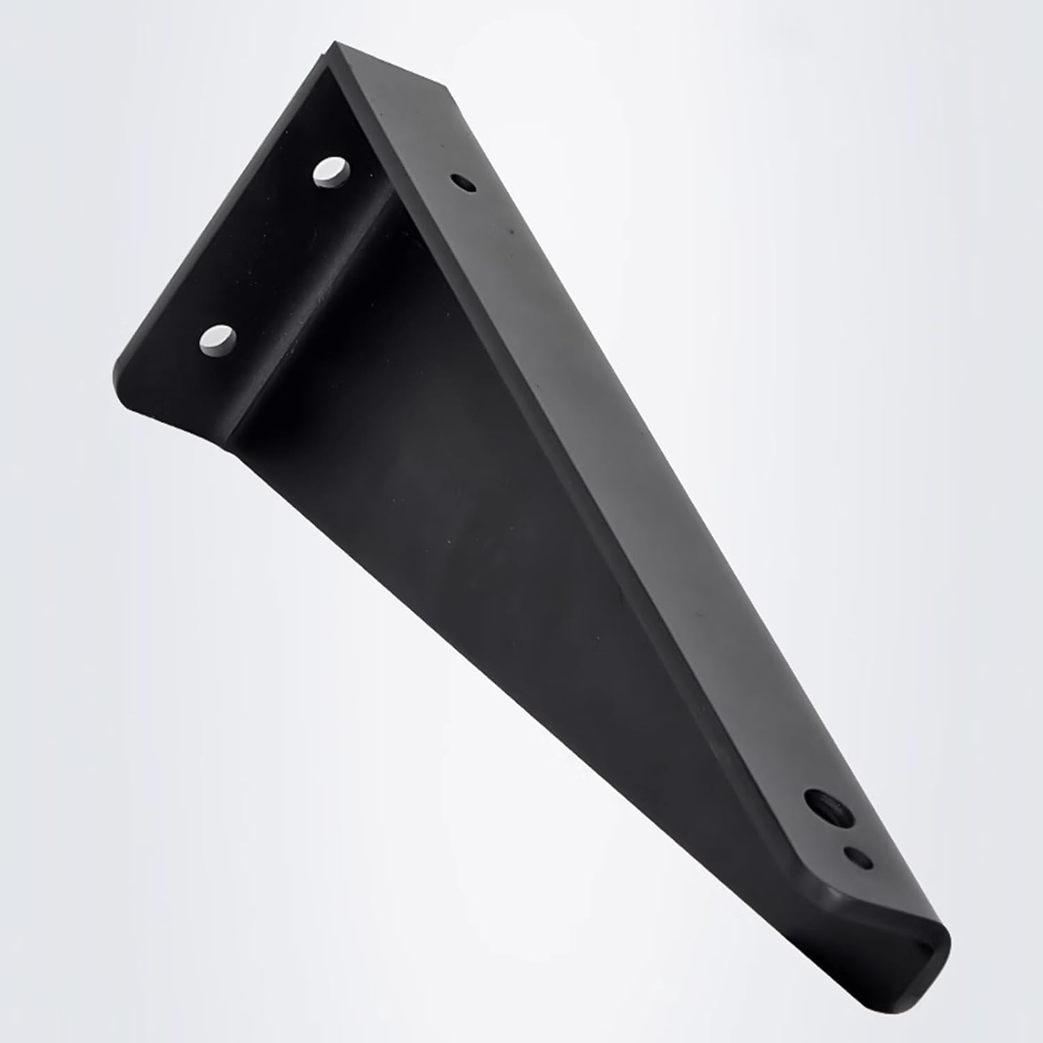 Shelf Brackets Wall Mounted Shelve Brackets Metal L-Shaped Floating Support Angle Brackets for Countertops,TV Bench,Desk,Cabinets,Black (19.7in) (26in)