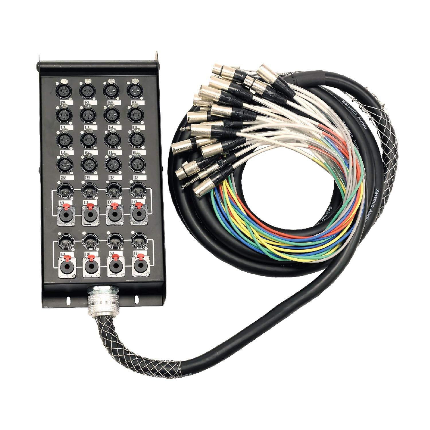 Seismic Audio - 16 Channel 25' Pro Stage XLR Snake Cable (XLR 1/4
