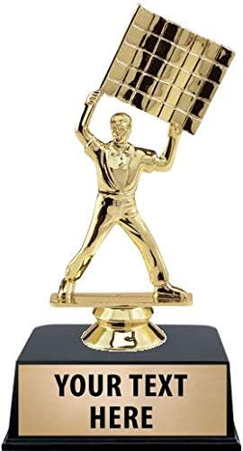 Crown Awards Racing Flag Trophies with Custom Engraving, 6