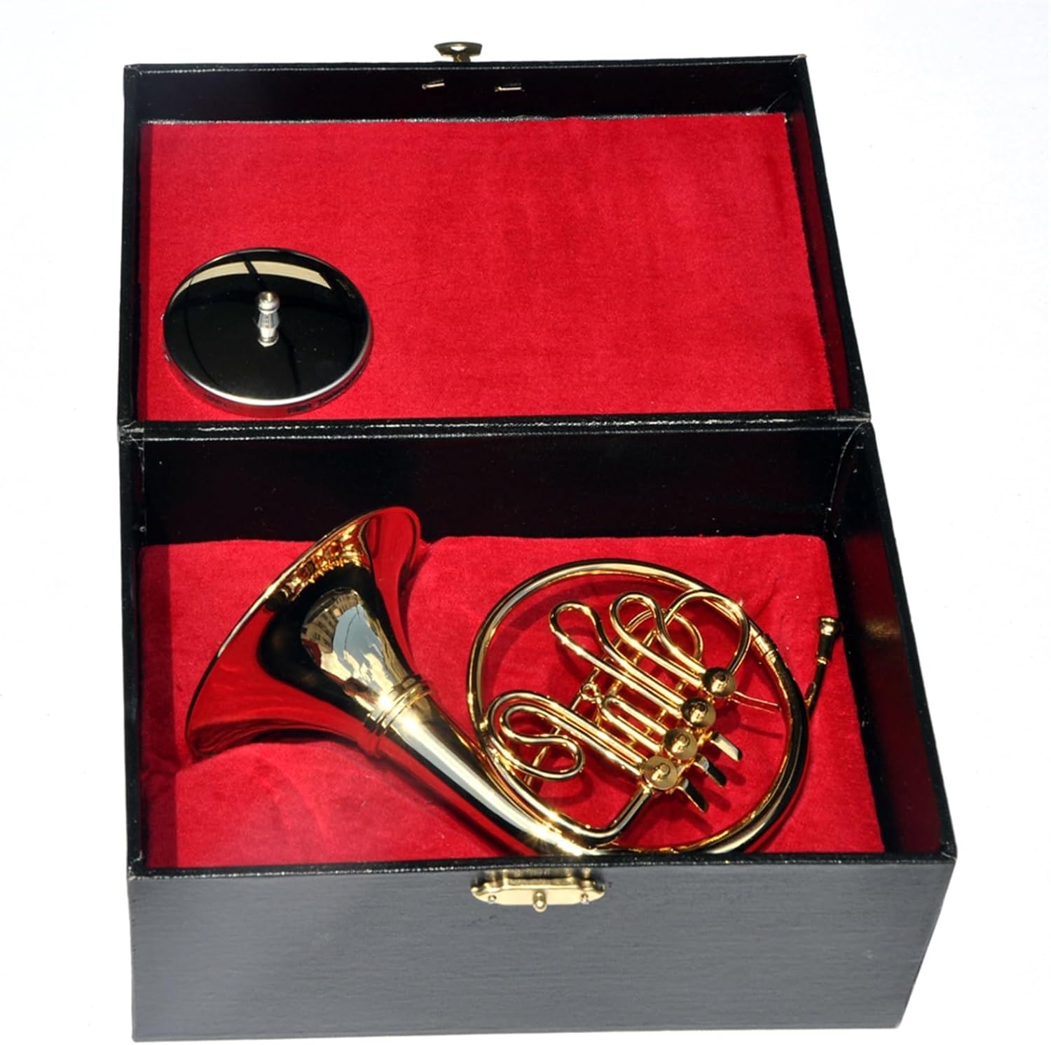 Mini Musical Instrument Model Miniature French Horn Model Mini Musical Instrument Ornaments Desk Decor Display (Color : 150mm)