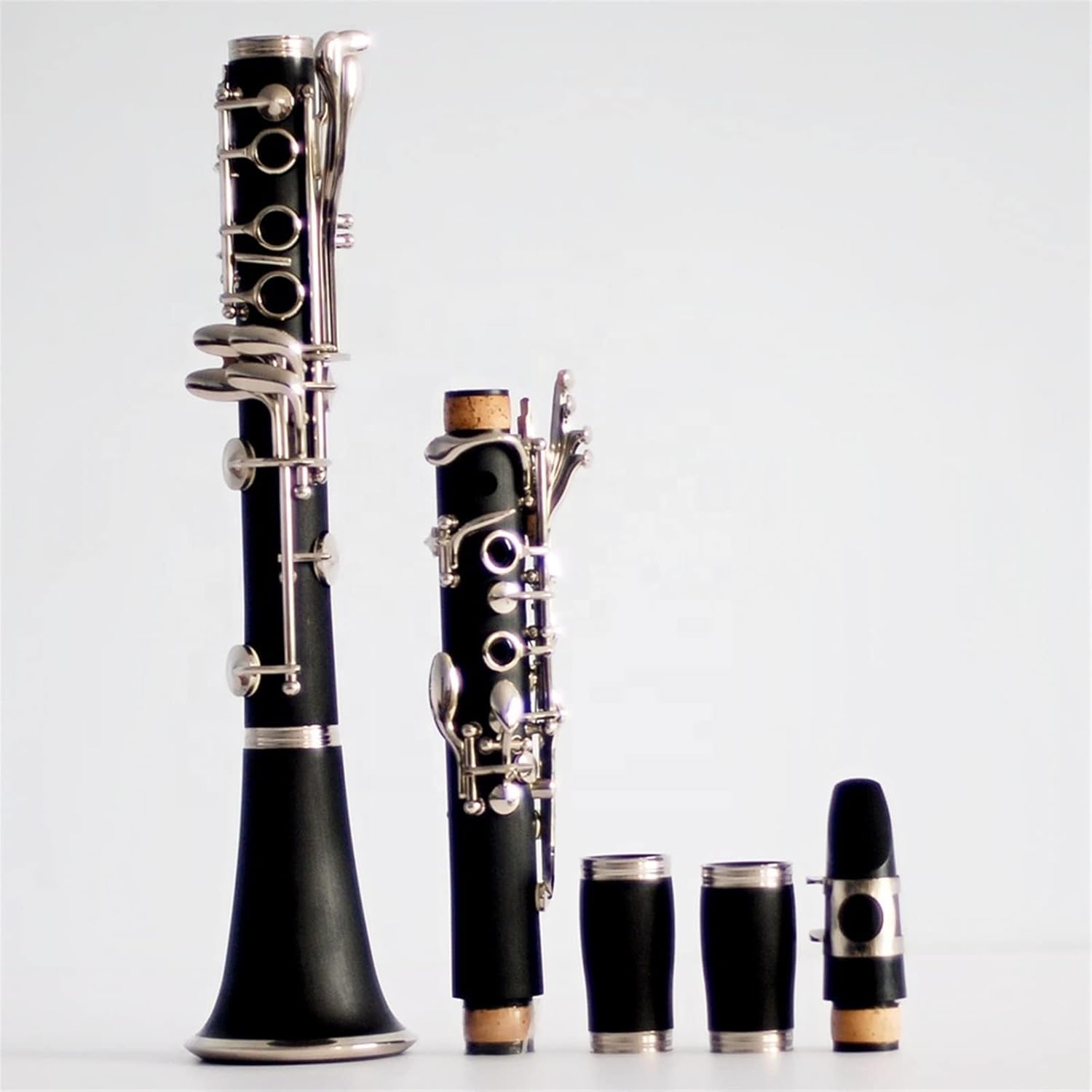 TSTS Professional 17 Key Bb Hard Rubber Clarinet Musical Instrument Woodwind Instruments Students Used Clarinet for Beginner