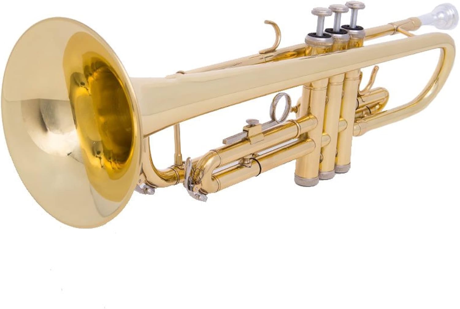 KESHUO B-Flat Alto Trumpet Instrument Brass Lacquer Gold Beginner Band Trumpets