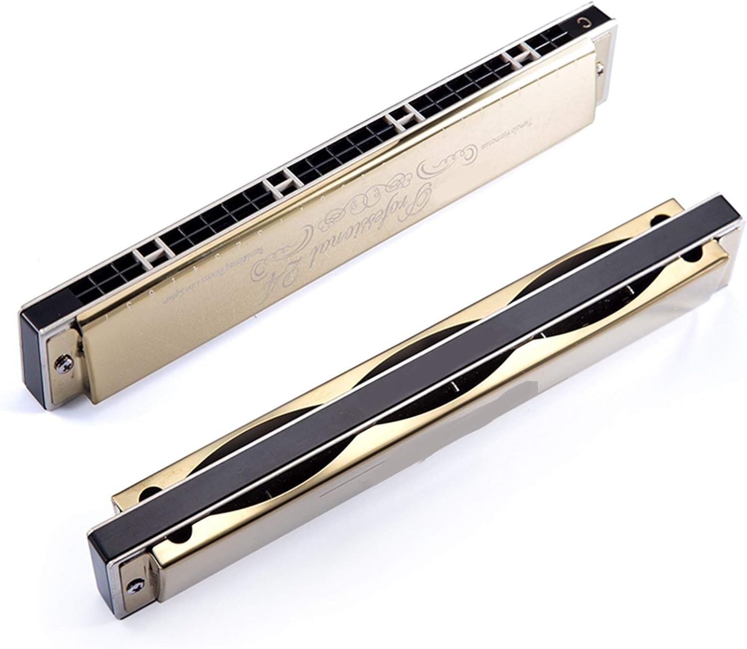 Harmonica Tremolo Harmonica 24 Holes for Beginners Mouth Organ Key of C/D/E/F/G/A Musical Instruments Gaita (Color : Key of D)