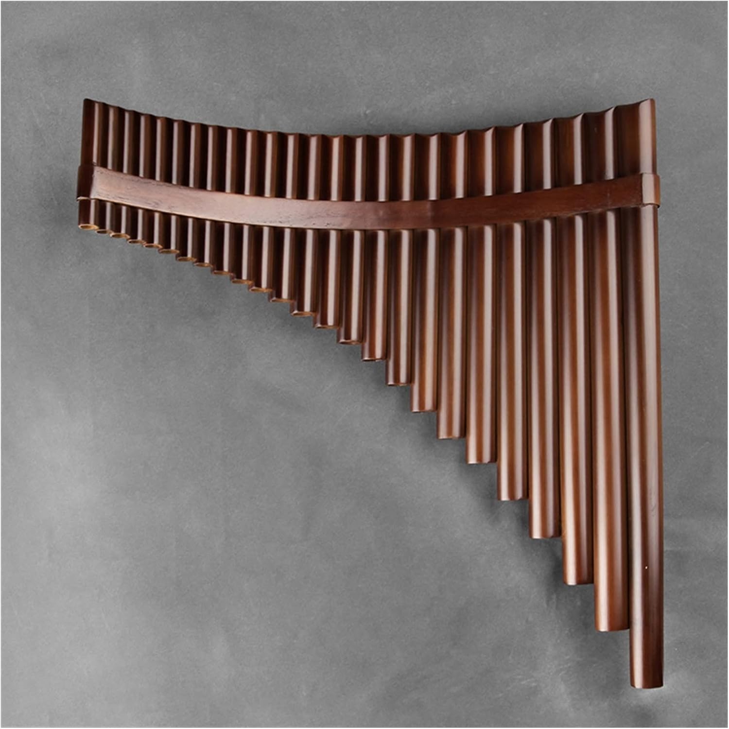 PanPipes Woodwind Instrument 25 Pipes C Key Brown Pan Flute Traditional Woodwind Instrument Bamboo Handmade Pan Pipe (Color : 25 C Right Hand)