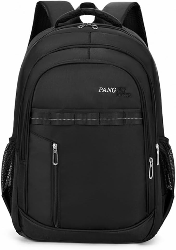 Large capacity leisure backpack, men's commuting travel daily multi-functional backpack -Can be given as a gift(Black)