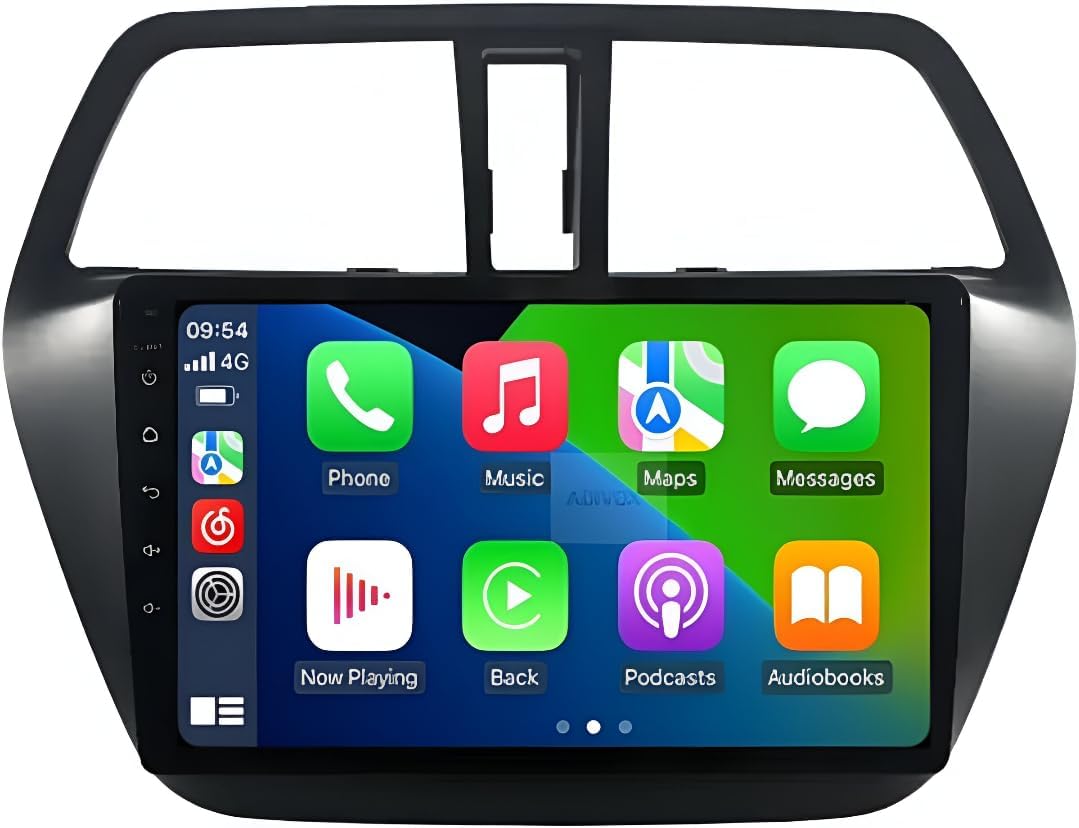 9-inch Car Radio Suitable for Suzuki SX4/S-Cross 2013-2021 | CarPlay/Android Auto/WiFi/DSP/DAB+, Android 14 Car Radio, Touchscreen Carplay Screen, HD Multimedia Car Radio System