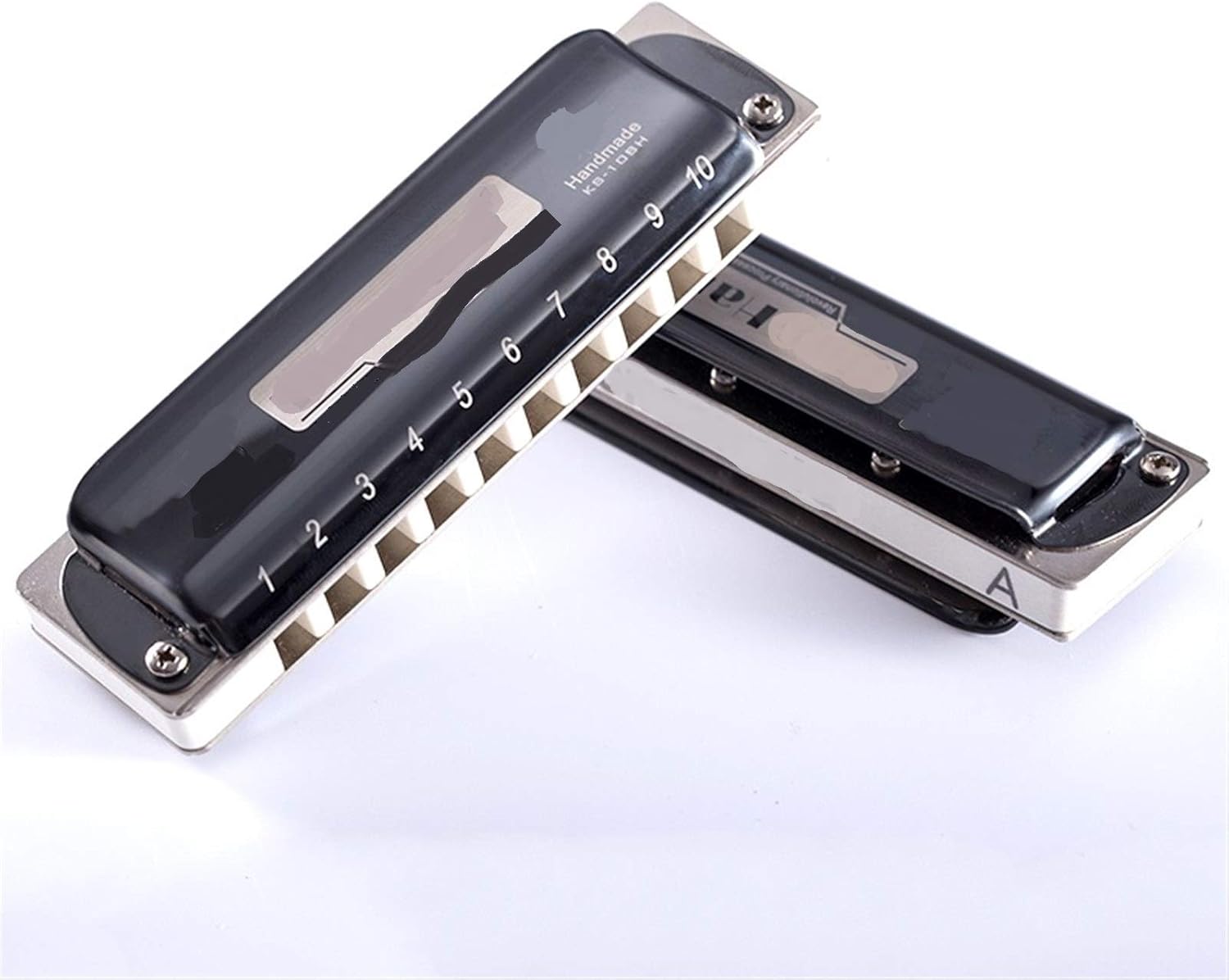 SUOFEILAIMU Harmonica Diatonic 10 Holes Blues Key of A Bb C D E F G Mouth Ogan Musical Instrument Blues Harp Harmonica (Color : Key of B)