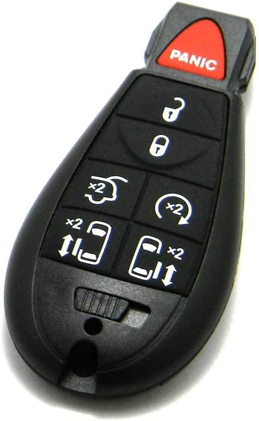 OEM Electronic 7-Button Keyless Enter-N-Go Smart Proximity Key Fob Remote Compatible with Chrysler Dodge (FCC: IYZ-C01C, P/N: 05026590, 68079509, 05026591)