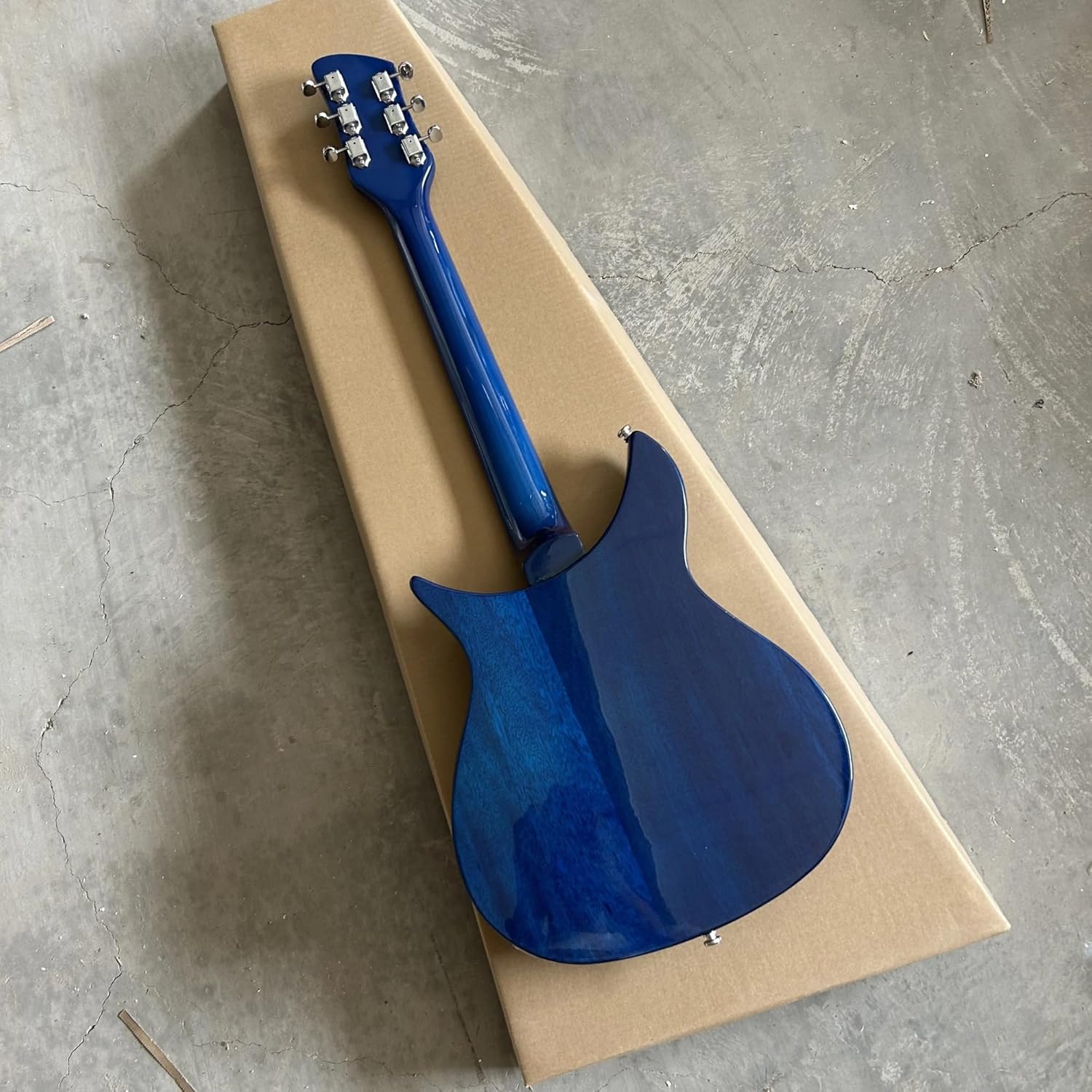 4-String Electric Bass Guitar - Sunset Burst Finish, White Pickguard - 22 Fret Alder Wood Construction