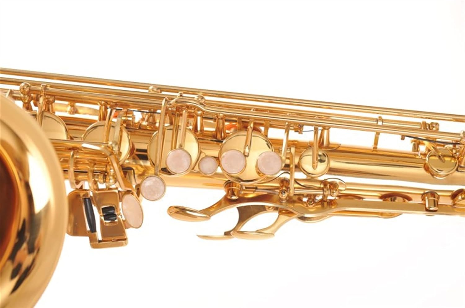 Professional Saxophone B Flat Tenor Saxophone/Wind Instrument Electrophoresis Golden Saxophone is Suitable for Beginner Bands Brass Sax Beginners Kit
