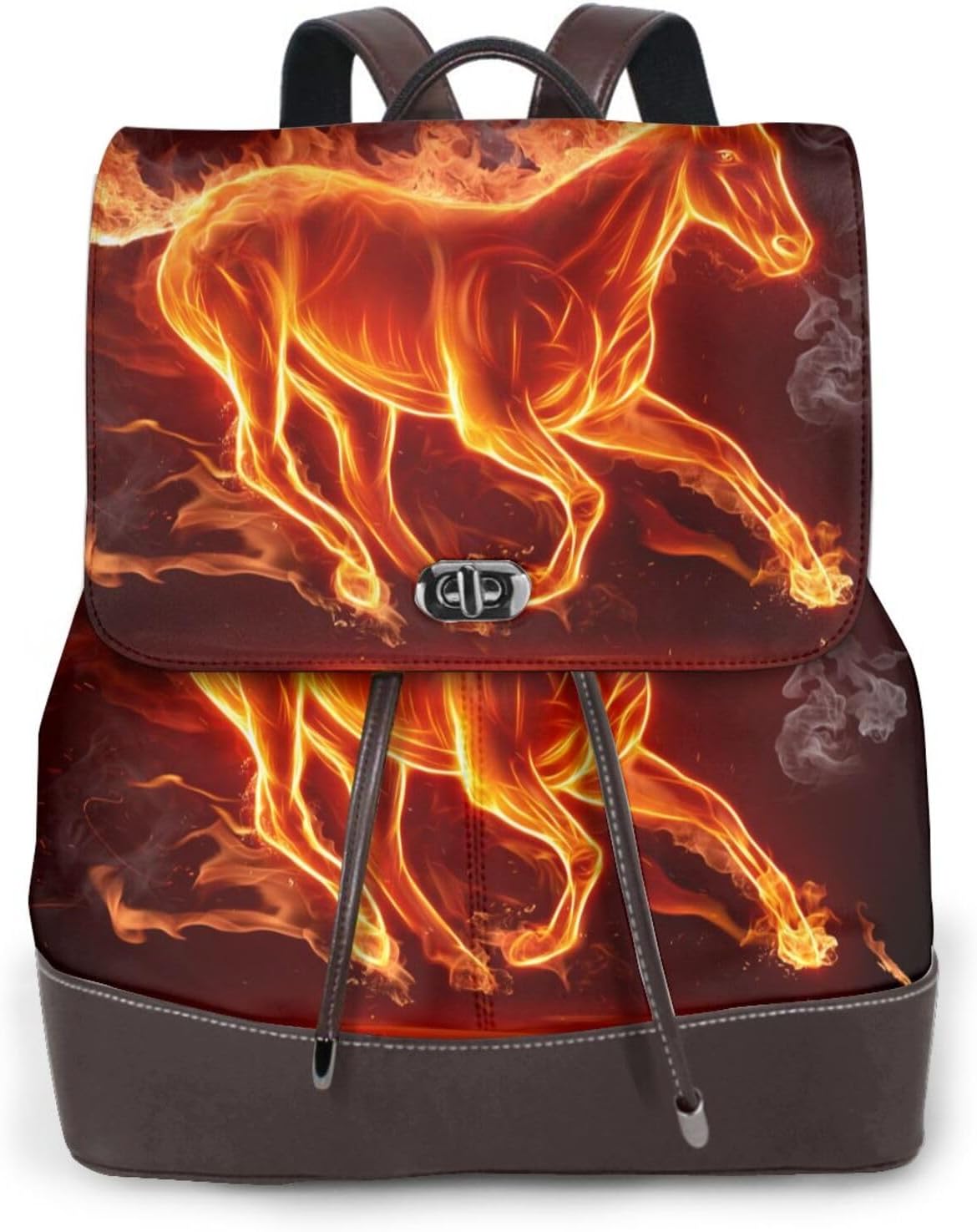 Fire Horse 2 for Womens Backpack Purse Microfiber PU Anti-theft Large Fashion Designer Travel Bag Ladies Shoulder Bags