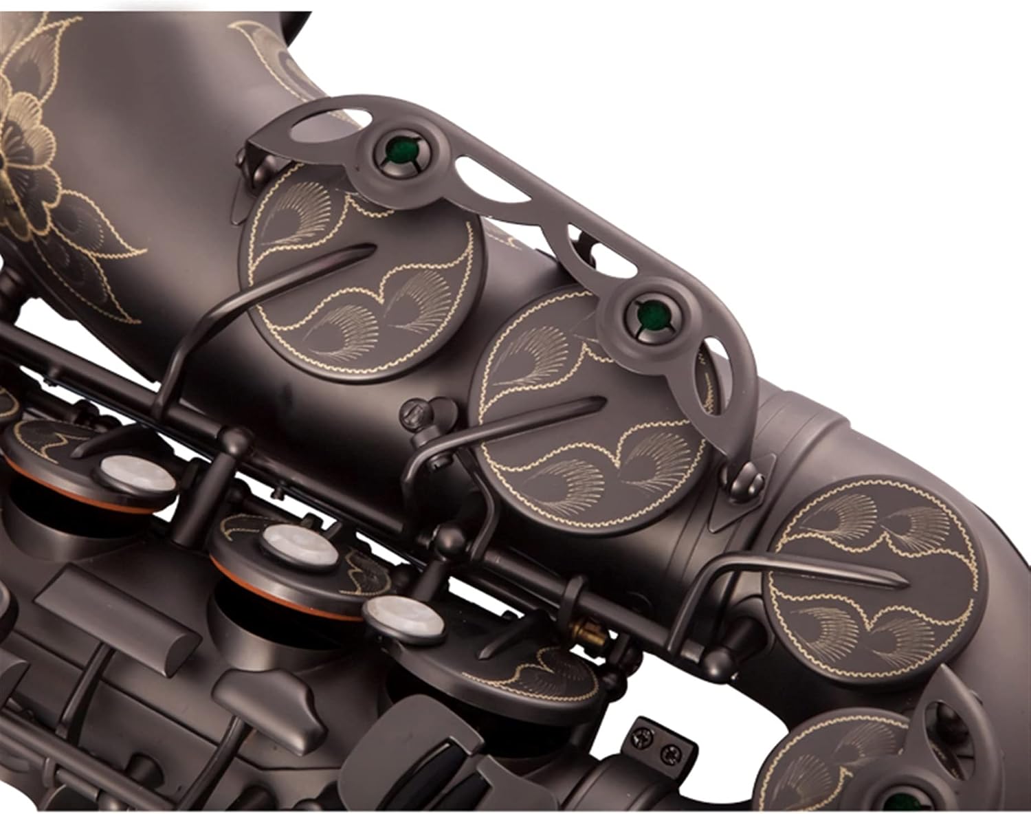 Professional Saxophone Black Nickel EB Alto Saxophone Brass Lacquered Gold E Flat Key Type Woodwind Instrument Brass Sax Beginners Kit