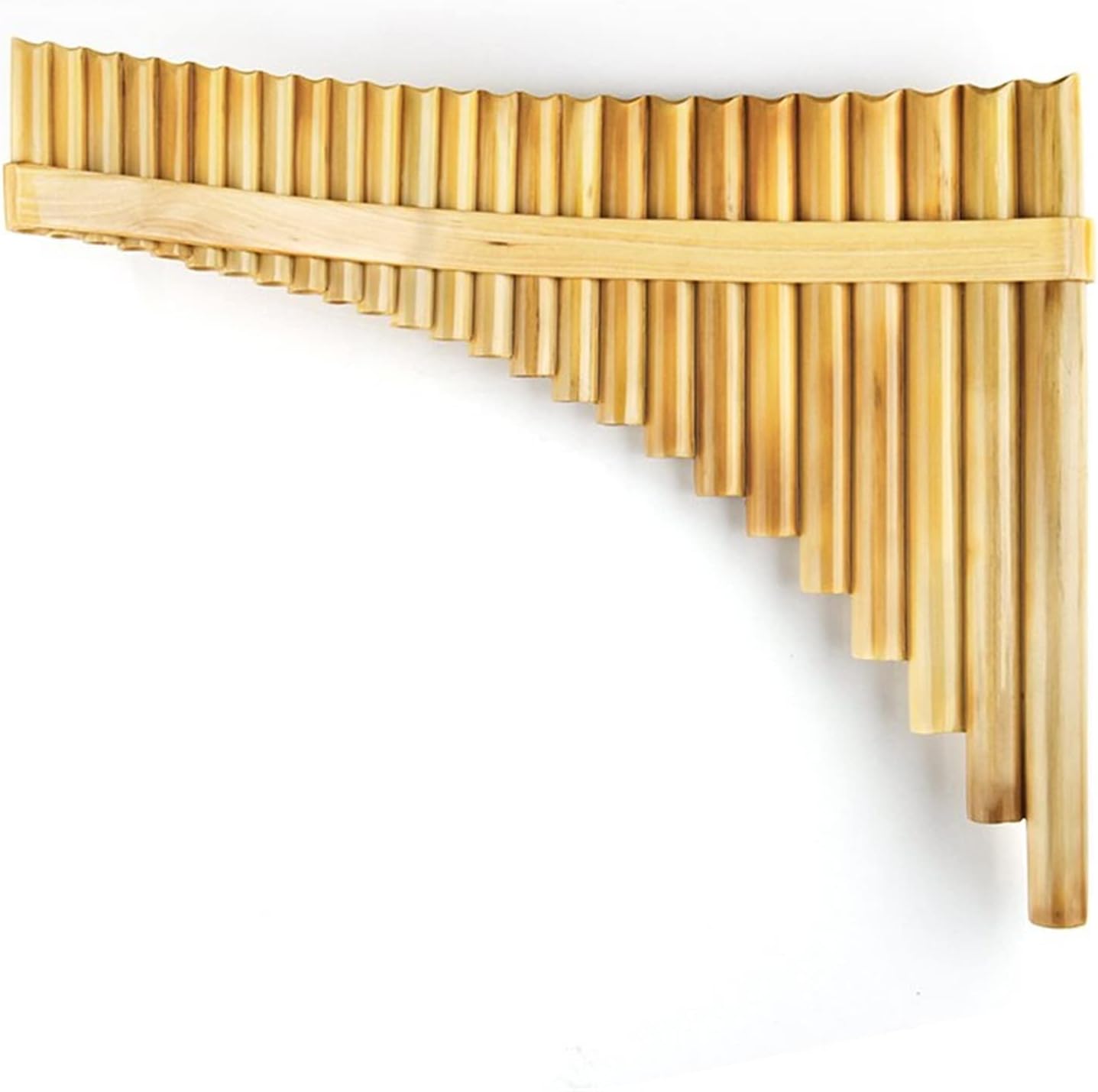 25 Pipes Pan Flute Natural Reed Pan Flute Panpipes G Key Handmade Woodwind Instrument in G Key (Color : Left)