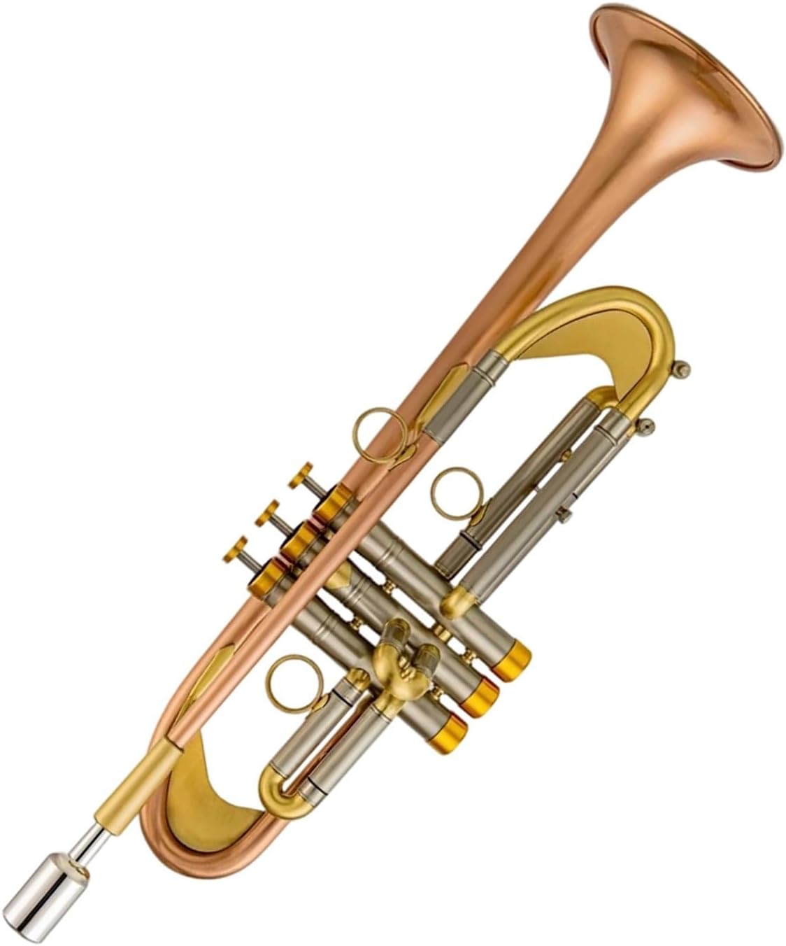 Trumpet Brass Set Bb Trumpet Phosphor Bronze Plated Professional Brass Instrument With Hard Case