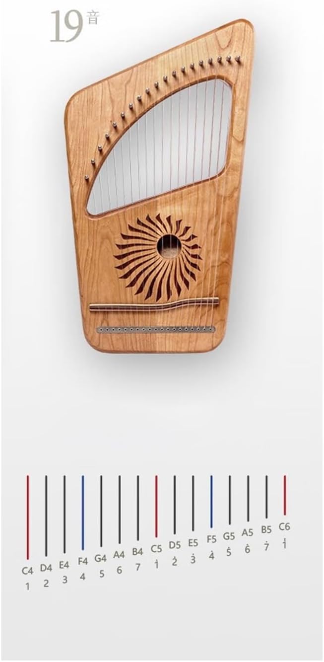 Lyre Harp Set 19-string Harp Is A Simple And Easy-to-learn Small String Instrument For Beginners