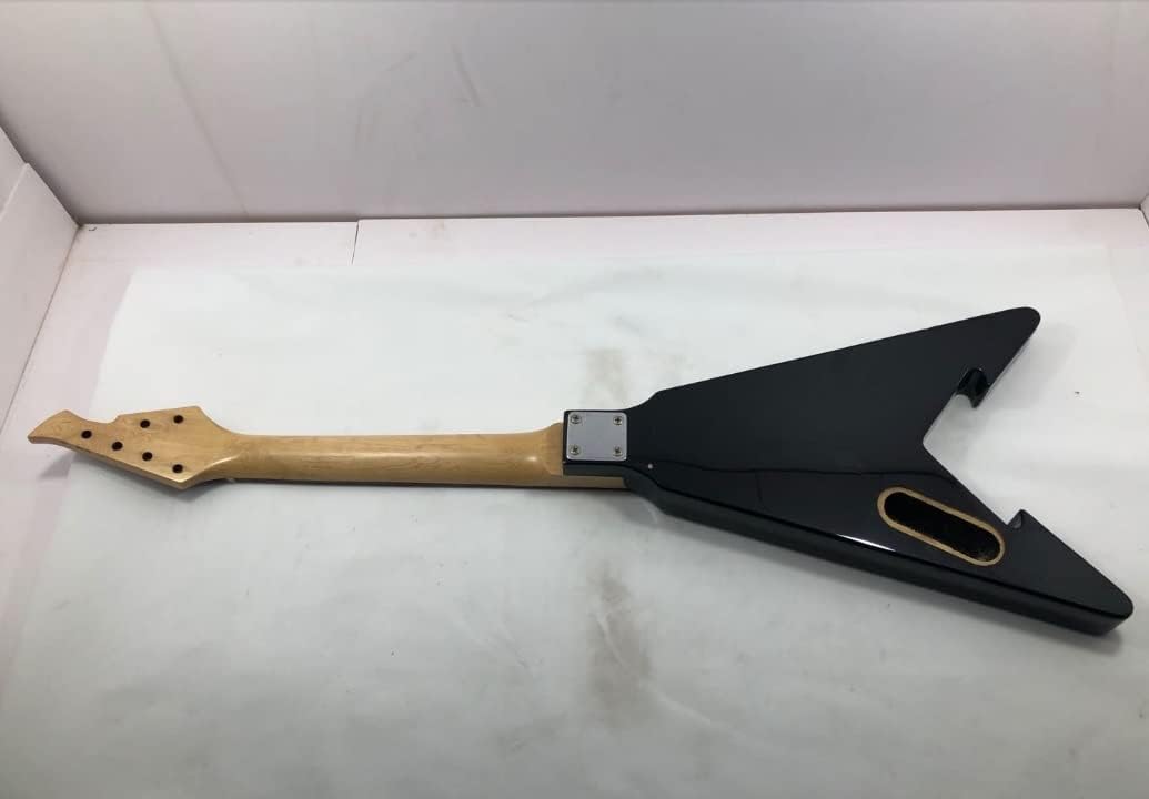 Unfinished Guitar Body&Neck Paulownia Wood Guitar Accessories DIY Triangle Electric Guitar Electric Guitar Neck