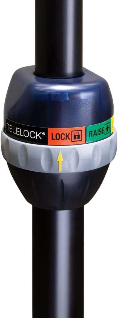 Ultimate Support TS-90B TeleLock Series Lift-Assist Aluminum Speaker Stand w/Integrated Speaker Adapter