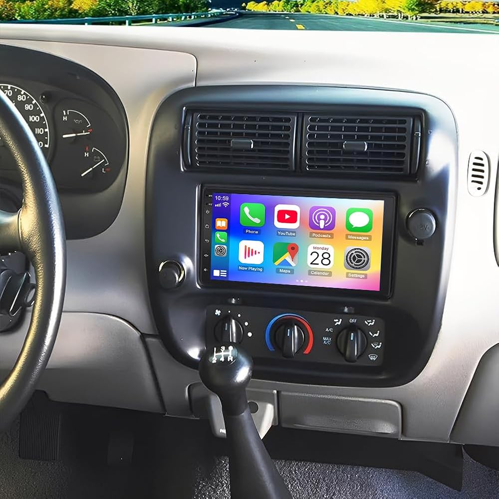 Android 14 Car Radio Stereo for Ford Ranger 1998 1999 2000-2006 with Wireless Carplay Android Auto 7