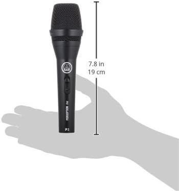AKG Pro Audio P2 High-Performance Dynamic Bass Microphone, Black