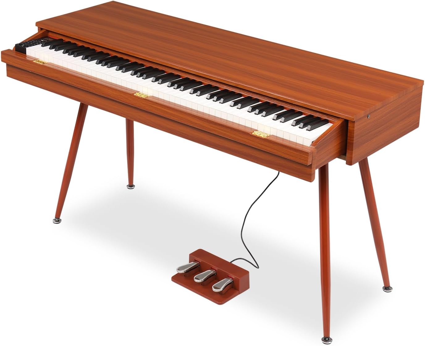 Ktaxon 88 Key Weighted Keyboard, Piano Keyboard with 4 Graded Hammer Action, Record, Transpose, Split, Metronome, Dual Keyboard, Digital Piano with Full Equipment for Beginner(Natural)