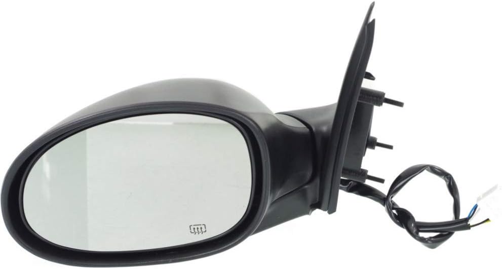 For Chrysler PT Cruiser 2001 2002 2003 Door Mirror Driver Side | Power | Heated | Manual Folding | Textured Black | Replacement For 4724657AF | CH1320208