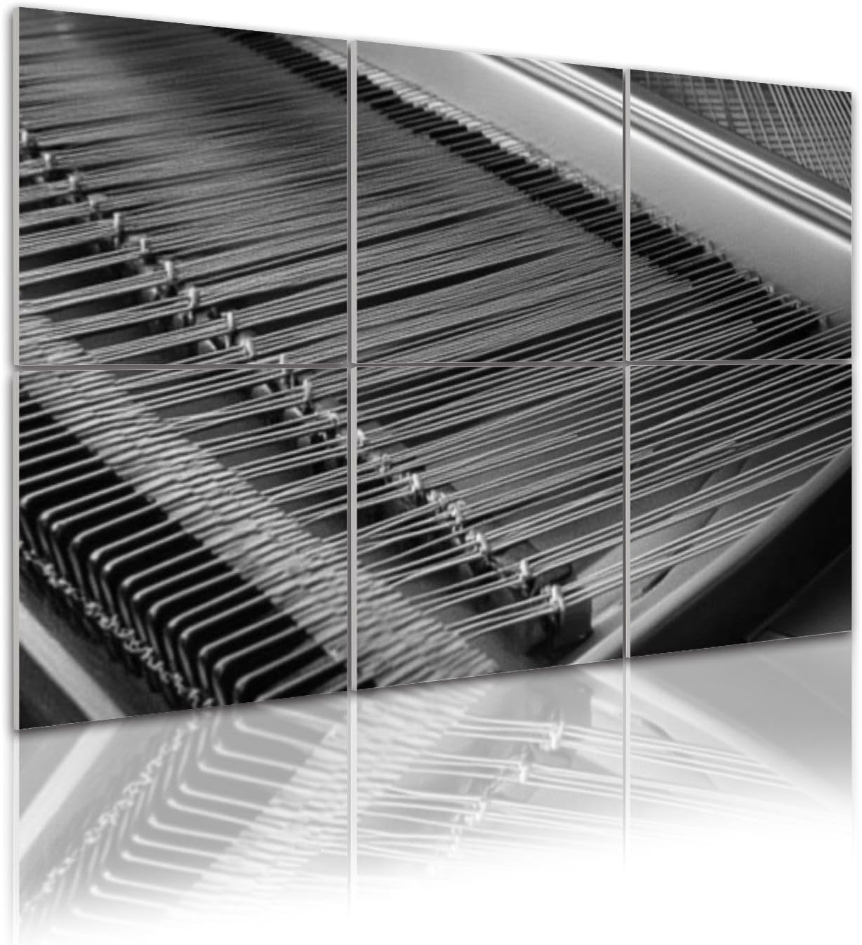 6 Pack Art Acoustic Panels Self Adhesive Piano Strings 48