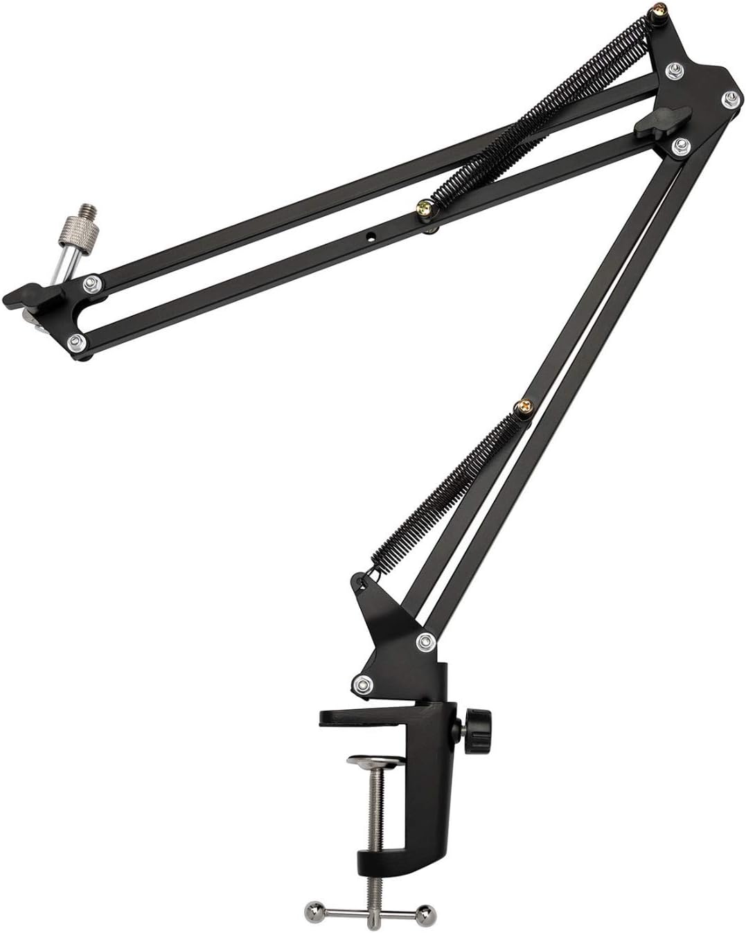 Knox Gear HDM-100 Uni-Directional Dynamic Cardioid Microphone (Desktop Mic Clip Included) for Music and Podcast Recording, PC Streaming Bundle with Knox Gear Desktop Boom Arm and Shock Mount (3 Items)