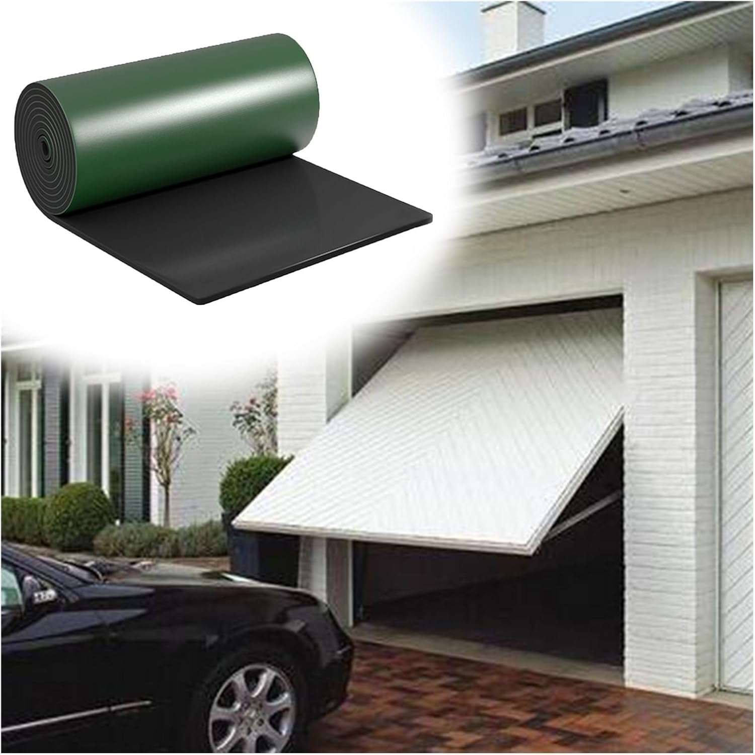 XPLKQXE Wall Edge and Bumpers Guards, Car Parking and Warehouse Wall Column Protector, Edge and Corner Guard Coverage Padding (Color : Green-Thick 2cm, Size : 1m)
