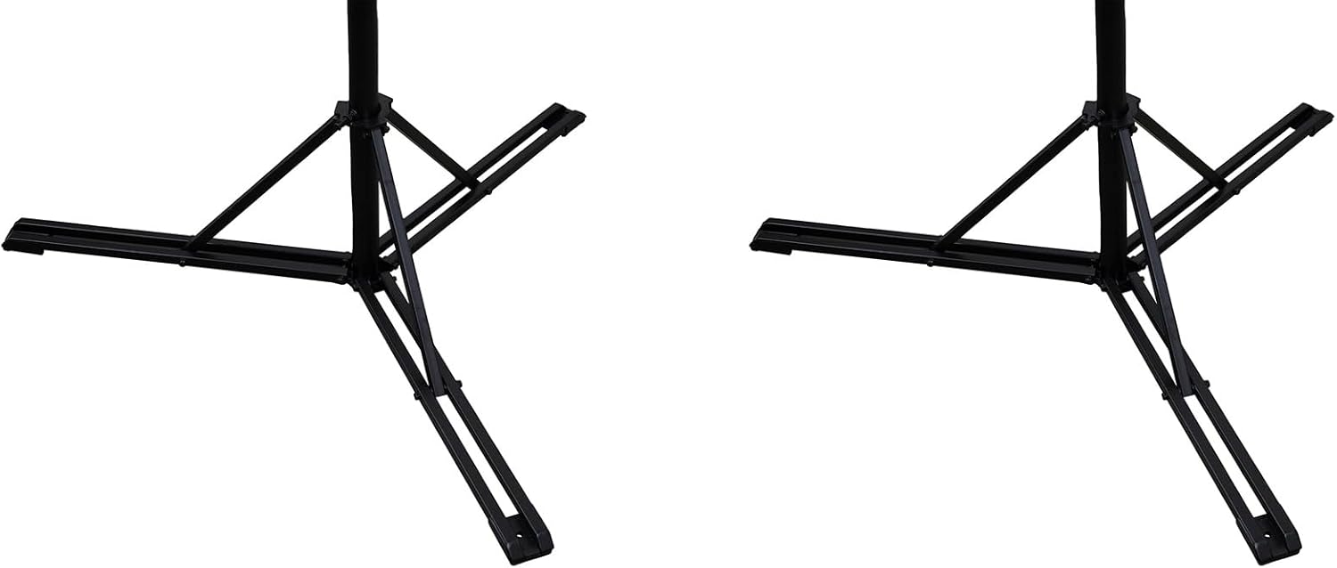 Rockville RLT8 300lb DJ Lighting Truss System, Flat-Base Stability, Foldable T-Bars, Modular Design, Perfect for Mobile DJs and Event Pros