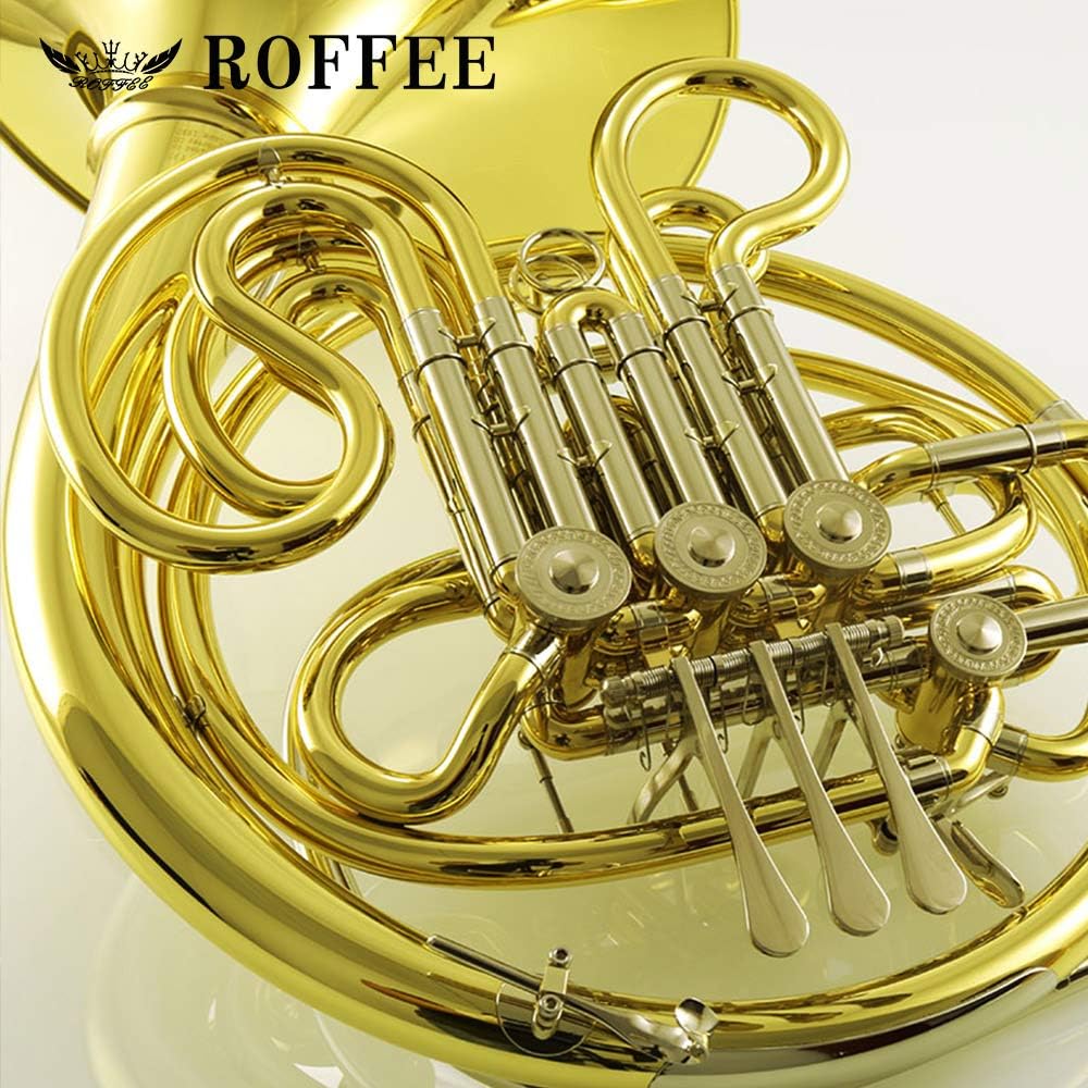 Y35 Symphony Orchestra Brass Gold Lacquer F Tone Bb 4 Key Double French Horn
