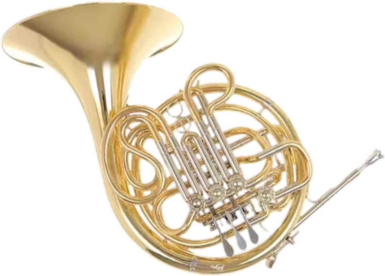 4 Key French Horn Lacquer Gold French Horn Instrument Playing Exercises Suitable For Beginners Or Adults(2)
