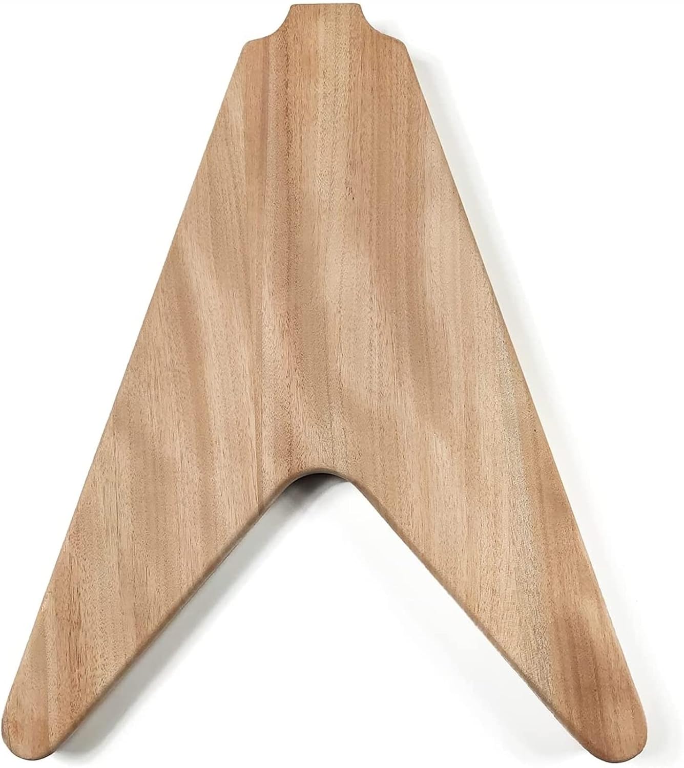 FLFL DIY 6 Strings Solid Mahogany Flying V Style Electric Guitar Body Builder Kit Unfinished Guitar Kit, Multicolor