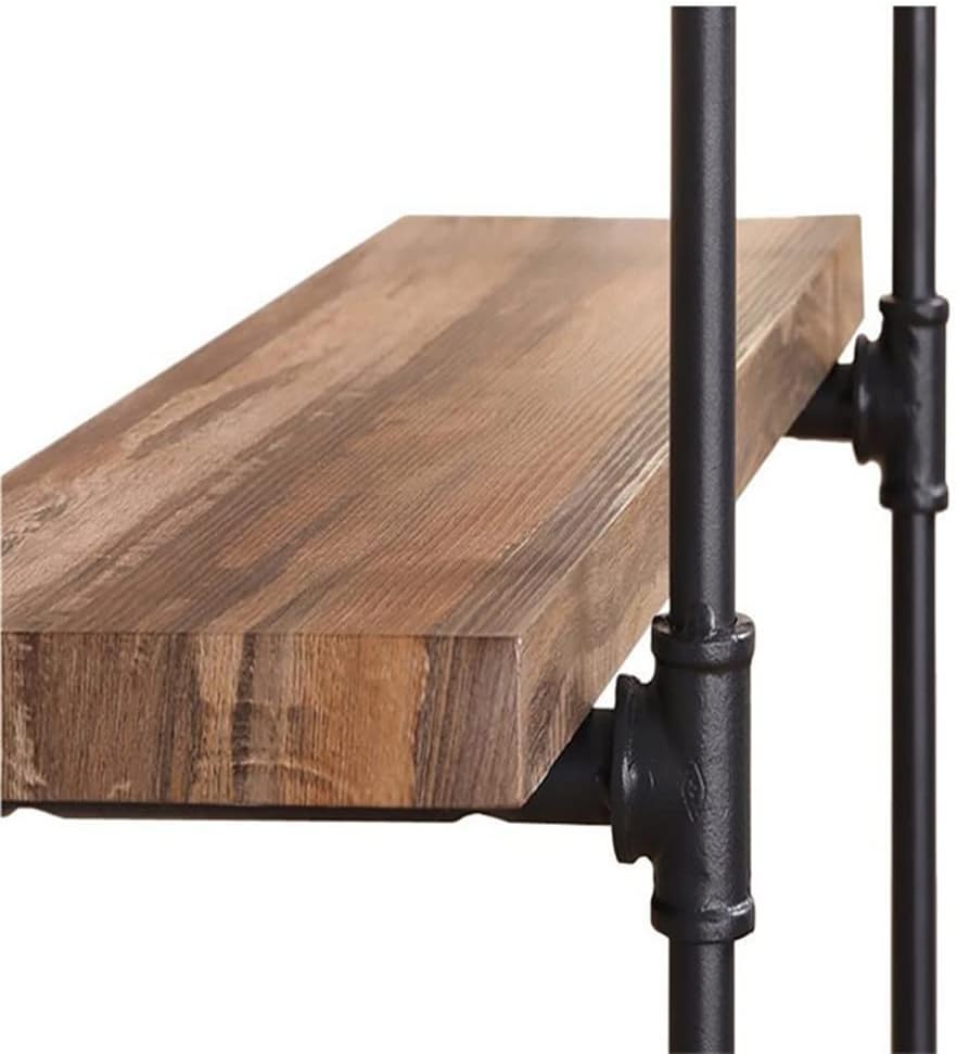 3-Tier Industrial Pipe Wall Mount Shelves, Wall Mount Bookshelf,Kitchen Spice Rack, Rustic Storage Shelves, Easy to Install,for Bathroom, Bedroom, Living Room