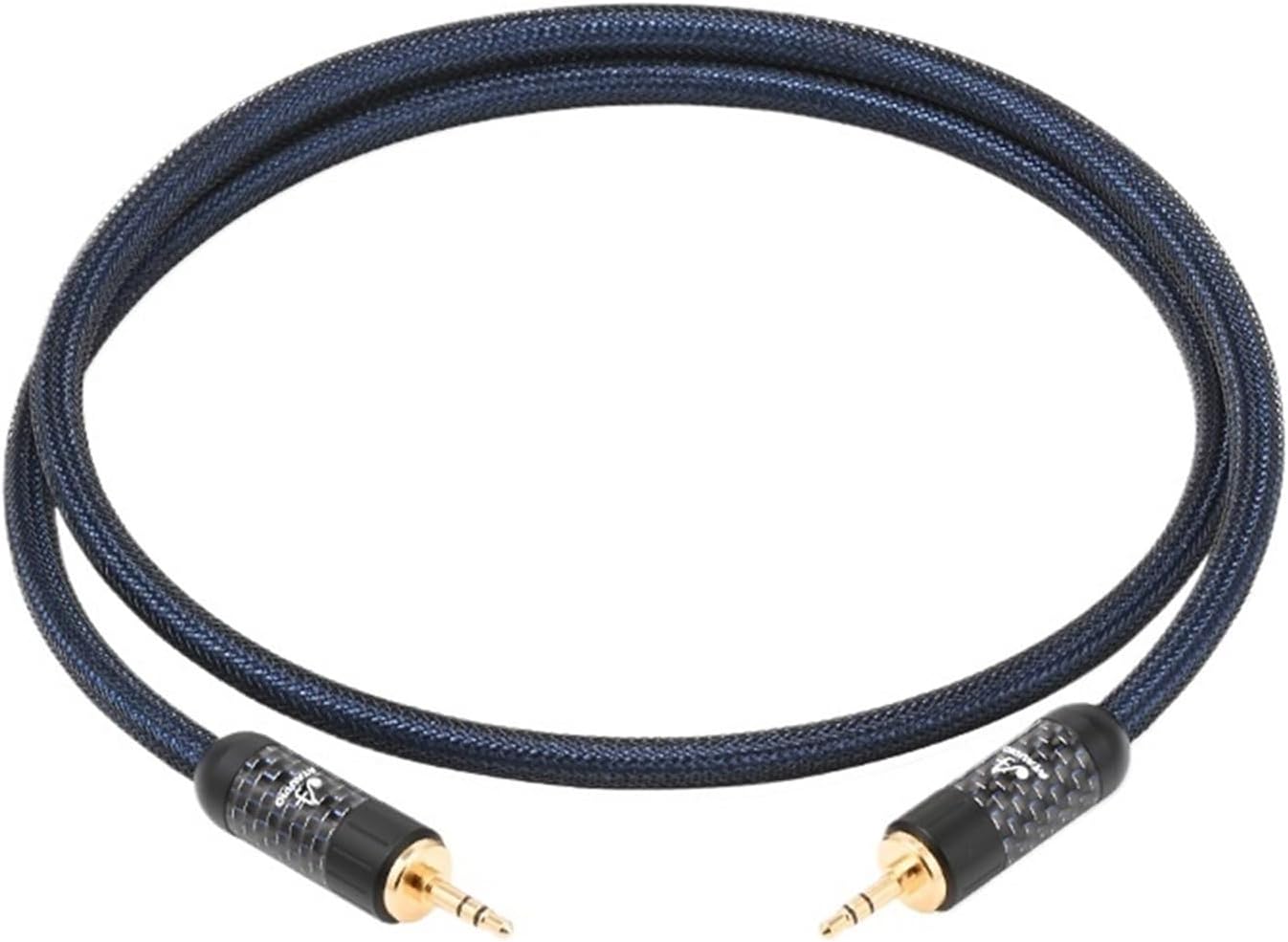 HiFi 3.5 AUX Cable Pure Silver Stereo 3.5mm Jack Male to Male Extension Audio Cable for Headphone Speaker Phone(5m)