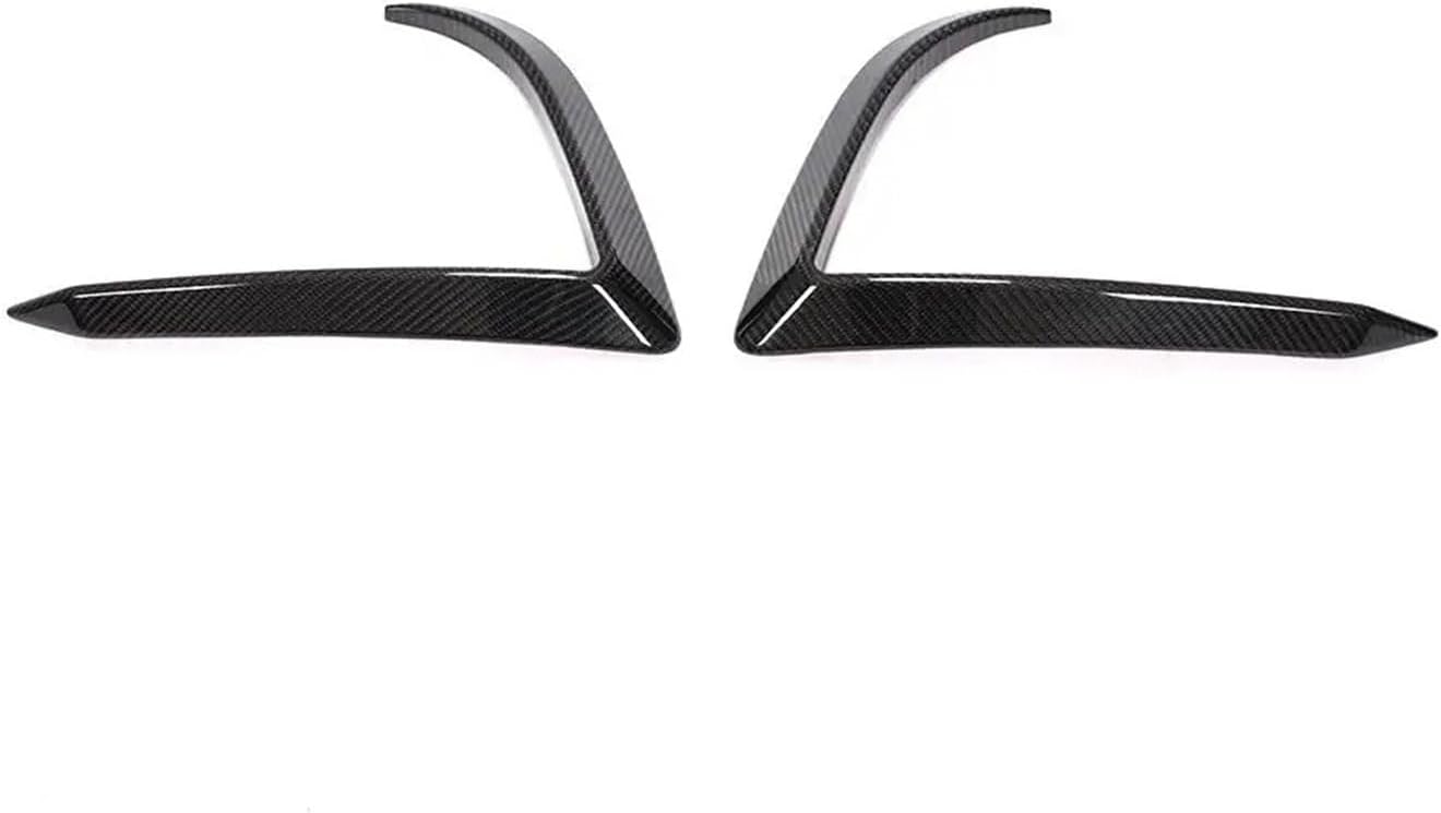 Carbon Fiber Front Bumper Canards Splitters Compatible For Tesla Model 3 Sedan 4-Door 2016-2020 Car Front Bumper Canards Fins