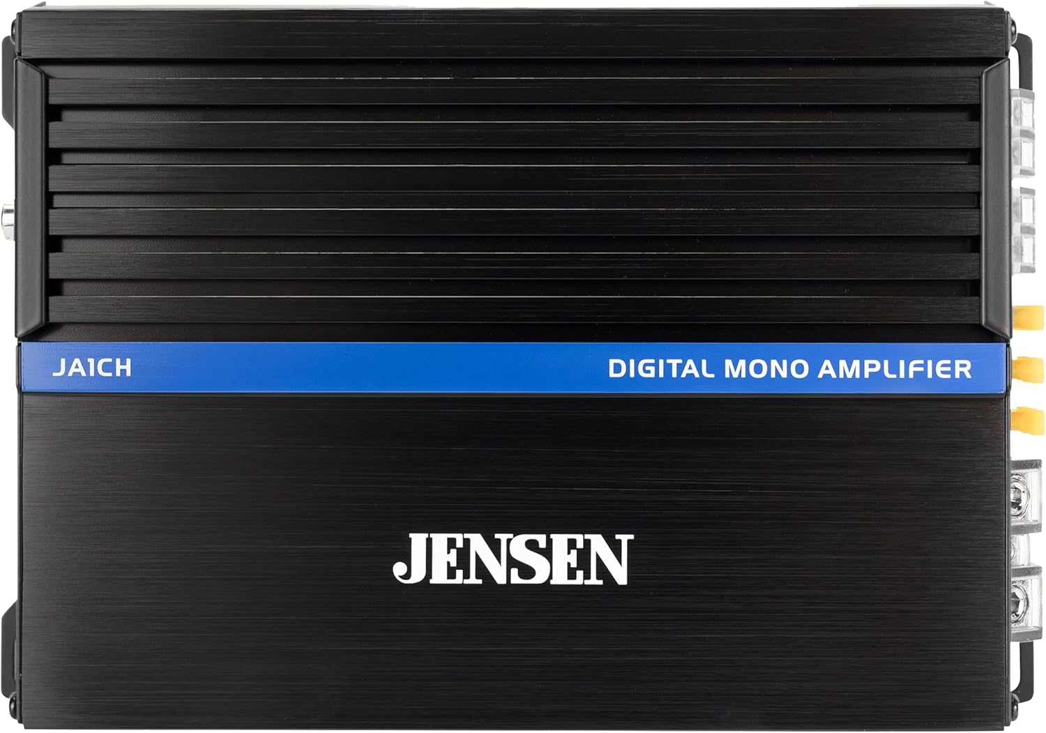 JENSEN JA1CH Class-D Mono Amplifier Car Audio | 1,000 Watts Peak Power | Subwoofer Amplifier | Efficient Compact Design | Bridegeable