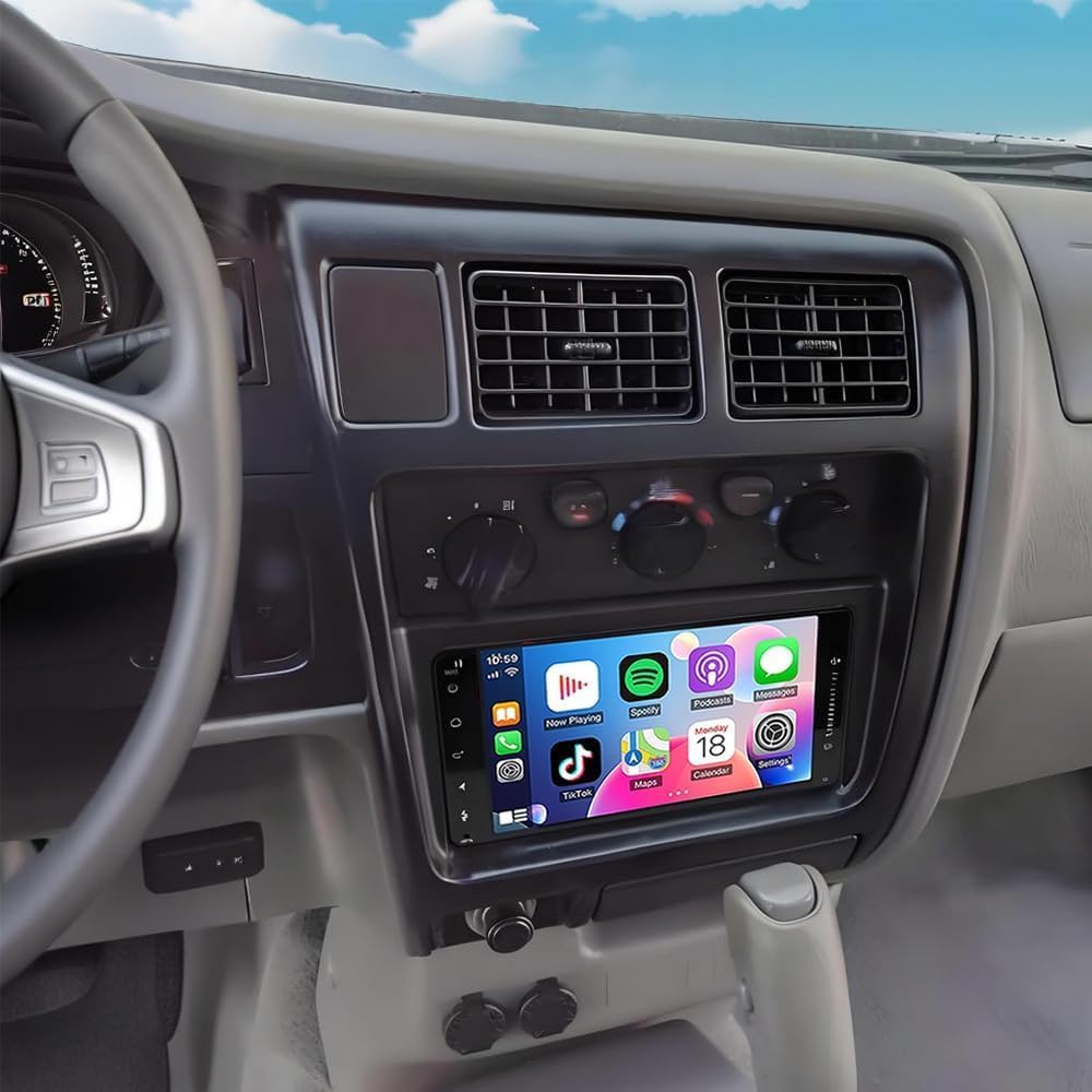 Car Radio for Toyota Tacoma 1998-2004 Wireless Carplay & Android Auto, 9 Inch IPS Touch Screen for Tacoma Car Stereo BT FM in Dash GPS WiFi Backup Camera SWC-2+32G