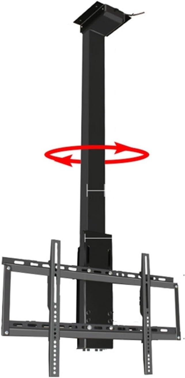 corner tv wall mount,tv mount, Adjustable Ceiling TV Mount Bracket, 360° Manual Rotation TV Lift, Motorized Ceiling TV Mount, with Remote Control Motorized TV Mount, Fits 32-75 Inch Motorized TV Stand