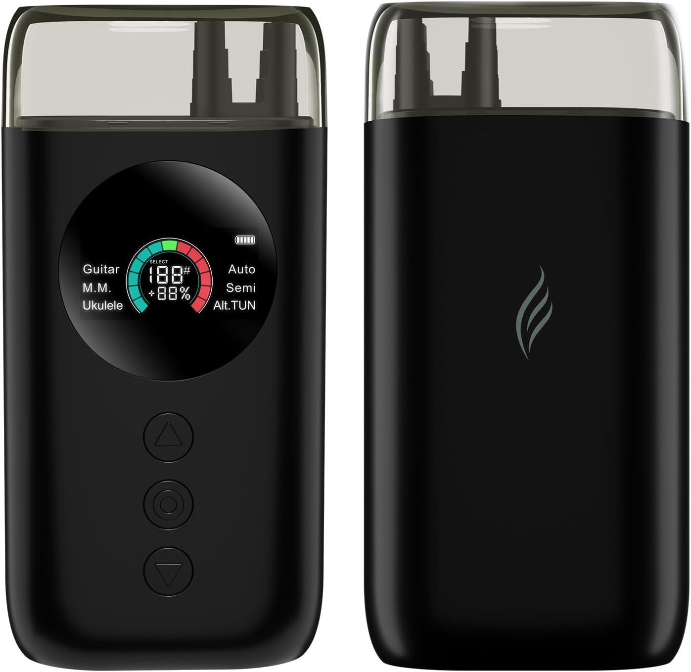 Enya Smart Automatic Guitar Tuner, Full-color LCD Screen - Metronome & String Winder - For Electric Guitars, Acoustic Guitars, Ukulele, Black