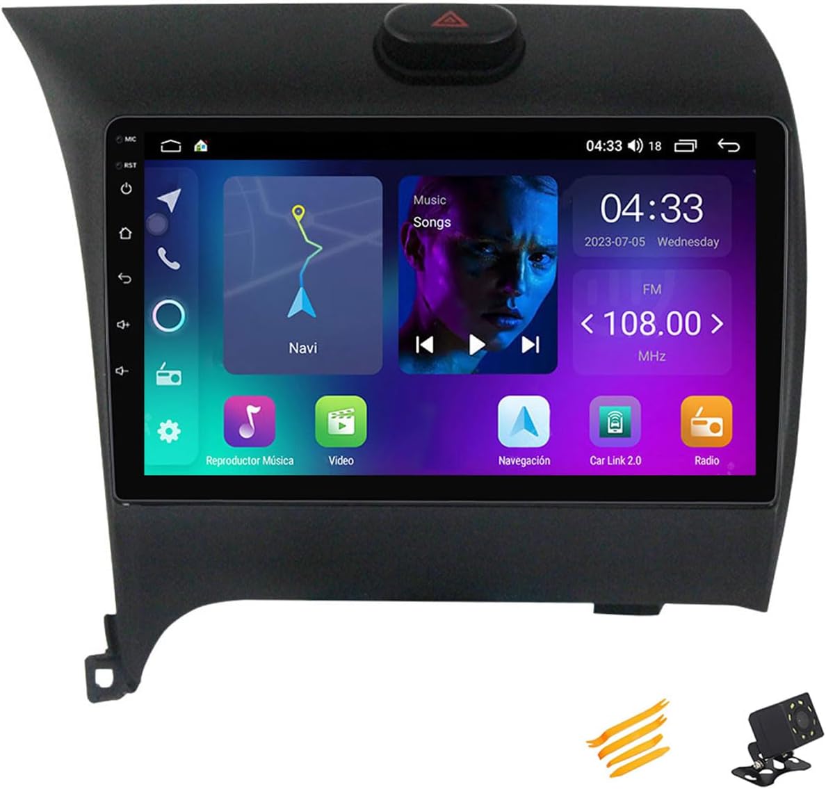 Android 13 Car Stereo Bluetooth Car Play 2 DIN Touch Screen Compatible with Kia Cerato 2013~2017 9in QLED Display Car Radio with Navigation Android Auto FM RDS SWC,4 Core NF1 1G+32G