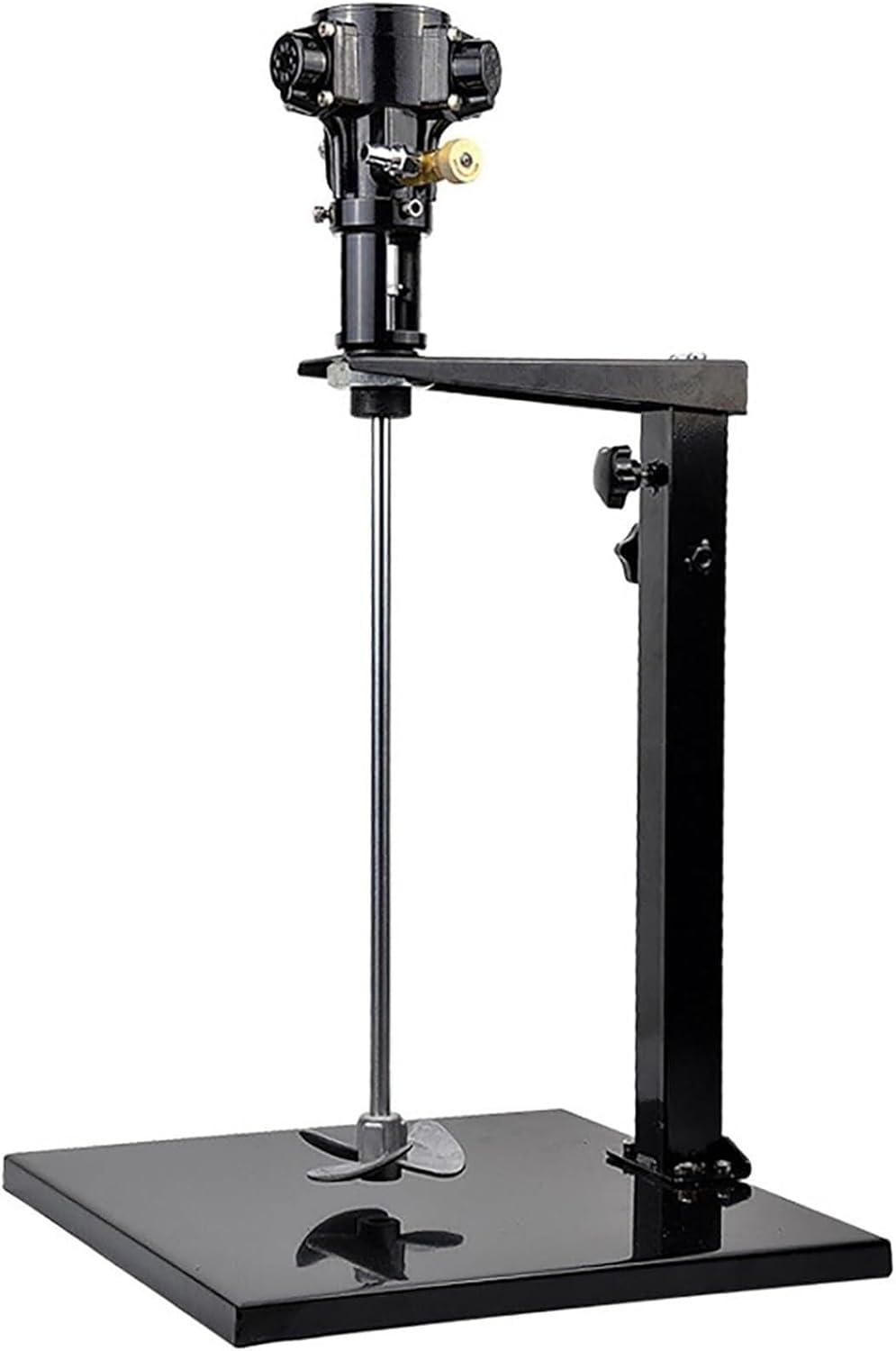 5 Gallon Pneumatic Paint Mixer Machine, 1/8 Horsepower Air Agitator with Stand, Height Adjustable About 40cm, Stainless Steel Mixing Blade, for Viscous Liquid Ink Dye
