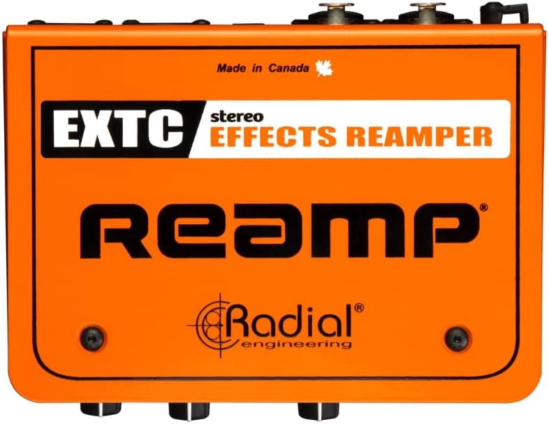 Radial Engineering EXTC-Stereo Effects Interface & Reamper Bundle with Pig Hog 10ft Microphone Cable and Liquid Audio Instrument Polishing Cloth - Reamp Box